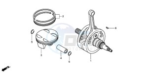 CRF450R drawing CRANKSHAFT/PISTON