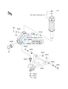 KAF 400 B [MULE 600] (B6F-B9F) B7F drawing SUSPENSION