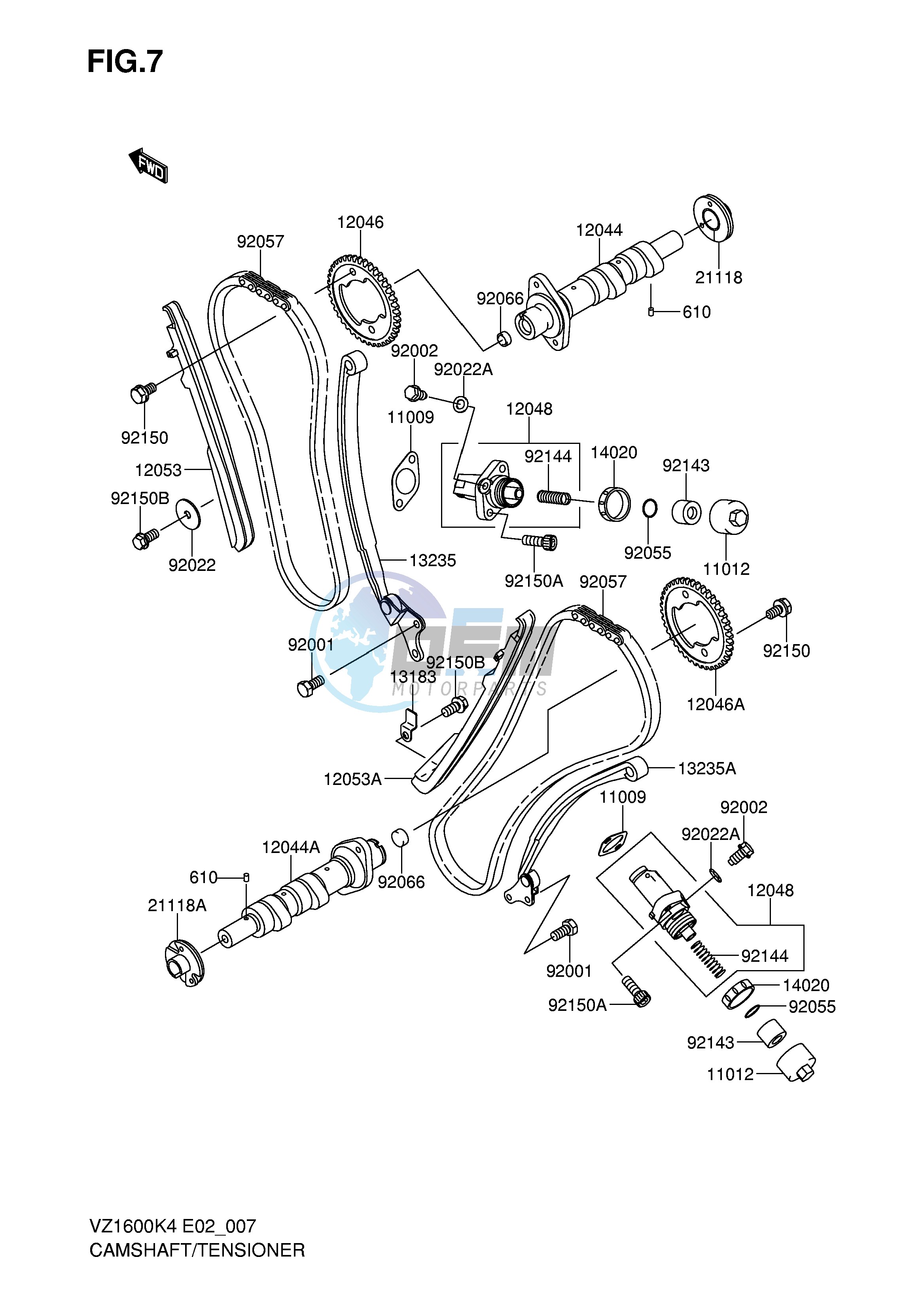 CAMSHAFT TENSIONER