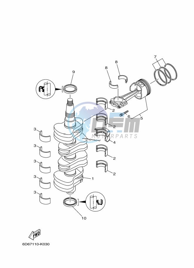 CRANKSHAFT--PISTON