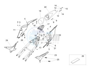 TUONO 1100 V4 FACTORY E4 ABS (NAFTA) drawing Rear body I