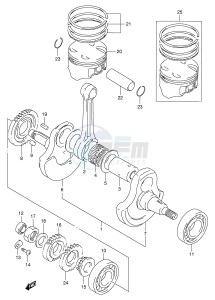 DR350 (E1) drawing CRANKSHAFT