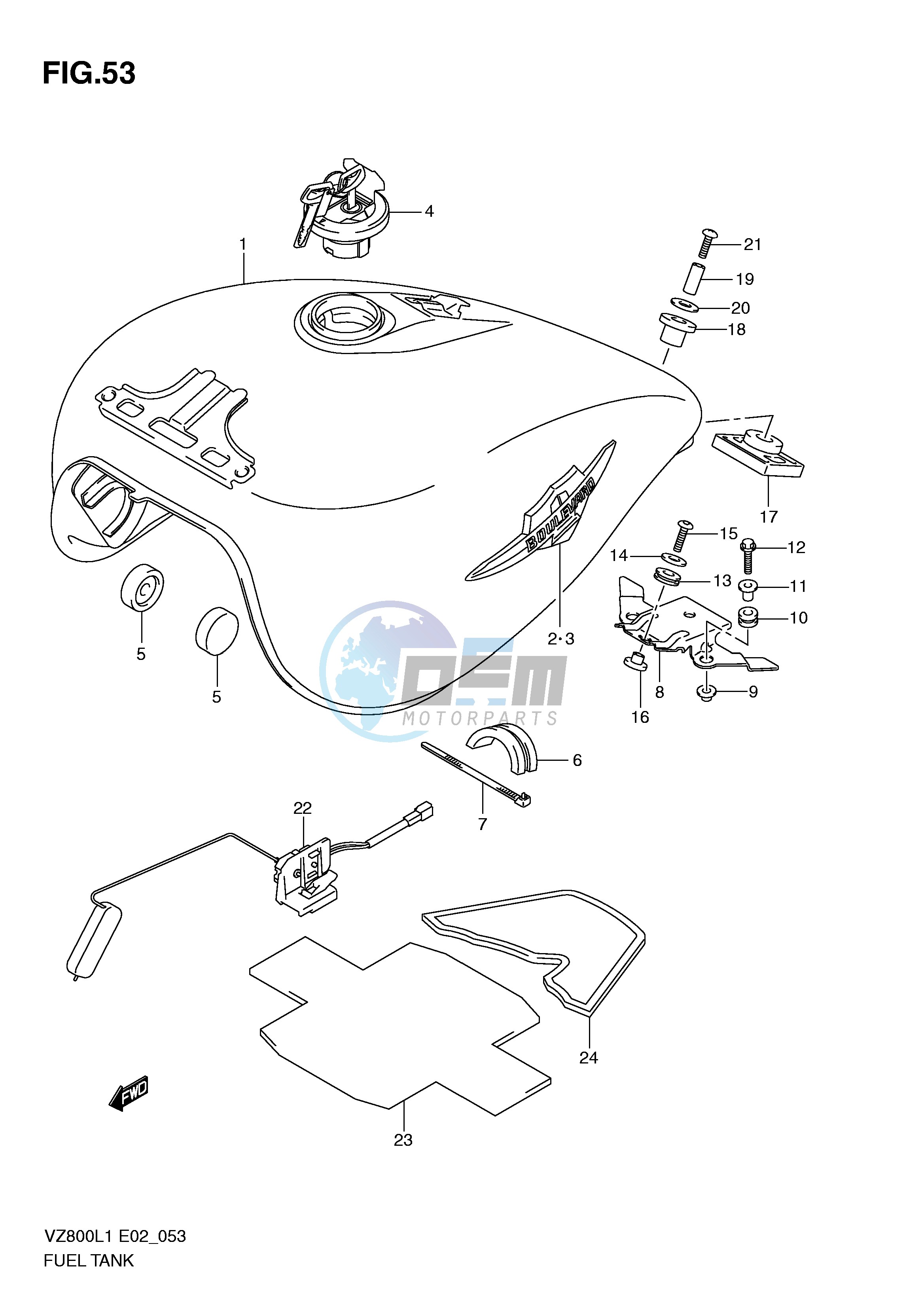 FUEL TANK (VZ800L1 E24)