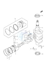 DF 9.9 drawing Crankshaft