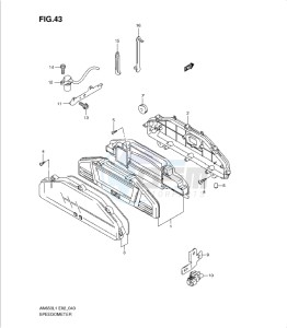 AN650 drawing SPEEDOMETER (AN650AL1 E19)