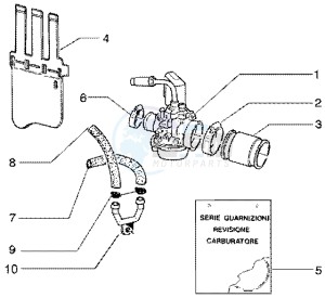 Runner 50 Poggiali drawing Carburettor