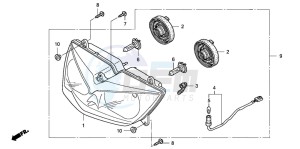 XL1000V VARADERO drawing HEADLIGHT