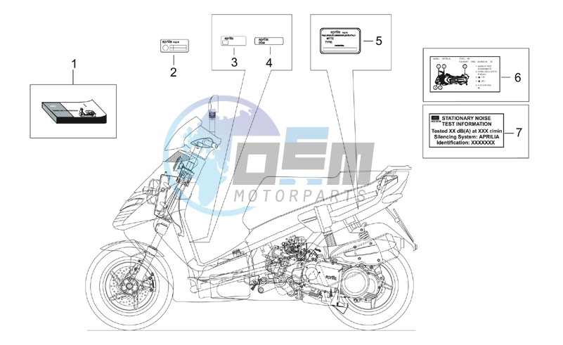 Plate set and handbook