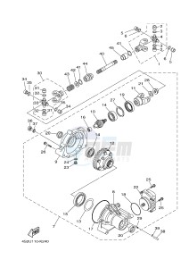 YFM450FWAD YFM45FGPHD GRIZZLY 450 IRS (1CTX 1CTY) drawing FRONT DIFFERENTIAL