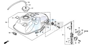 TRX300EX SPORTRAX drawing FUEL TANK