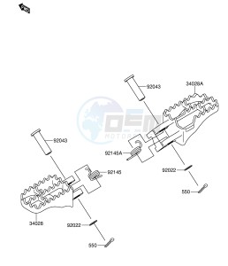 RM-Z250 (E24) drawing FOOTREST