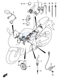 GSX-R125 drawing WIRING HARNESS