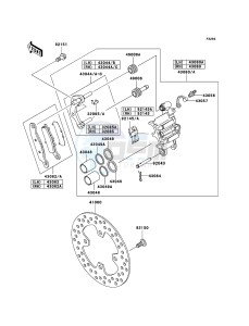 KVF650 4x4 KVF650D6F EU GB drawing Front Brake