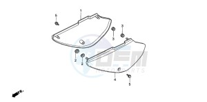 XR80R drawing SIDE COVER