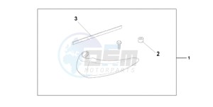 VT750CA9 KO / MK ST drawing CHROME FRONT FEND