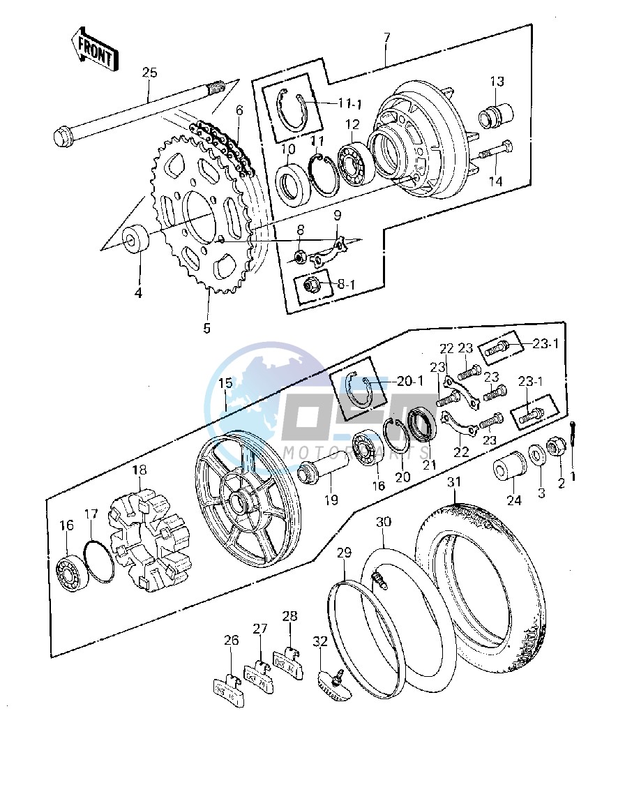 REAR WHEEL_TIRE_HUB_CHAIN -- 79-80 A3_A3A_A4- -