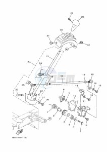 YFM450FWBD KODIAK 450 (B5R3) drawing SHIFT SHAFT