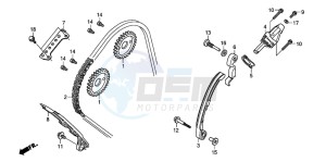 CB600FA CB600FA drawing CAM CHAIN/TENSIONER