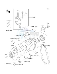 ZX 1100 E [GPZ 1100] (E1-E3) [GPZ 1100] drawing CRANKSHAFT