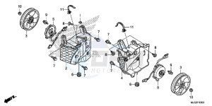 GL1800BG GOLDWING - F6B UK - (E) drawing COOLING FAN