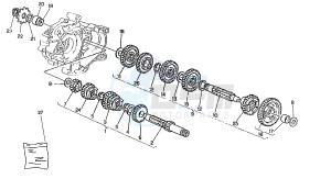 PRIMA 3-6V 50 drawing GEAR BOX 6 SPEED