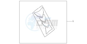 CBF1000A9 UK - (E / ABS MKH) drawing TANK PAD HRC LOGO