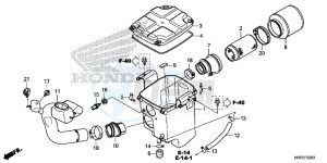 TRX420TM1F TRX420 Europe Direct - (ED) drawing AIR CLEANER