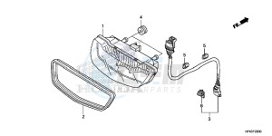 TRX420FED TRX420 Europe Direct - (ED) drawing TAILLIGHT