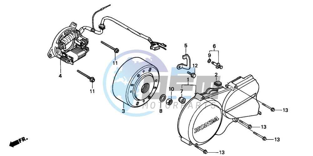 LEFT CRANKCASE COVER/ GENERATOR