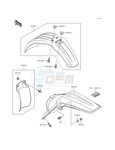 KX 250 K [KX250] (K) [KX250] drawing FENDERS