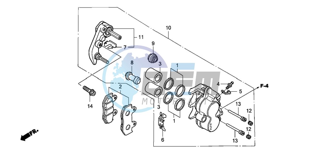 FRONT BRAKE CALIPER