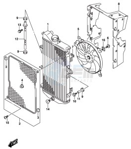 AN650 BURGMAN drawing WATER PUMP