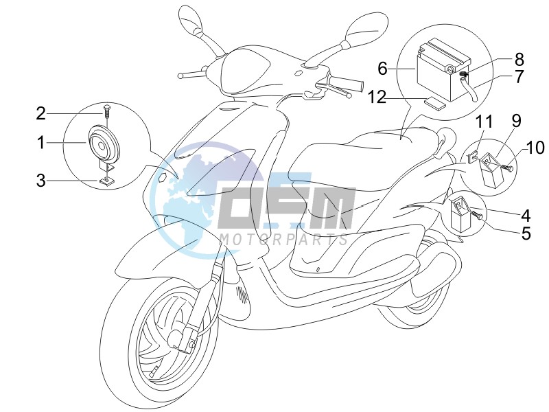 Remote control switches - Battery - Horn