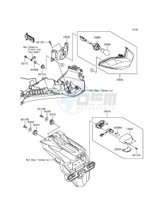 NINJA_300_ABS EX300BFFA XX (EU ME A(FRICA) drawing Taillight(s)