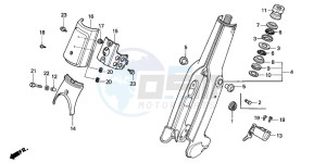 C90CW 70 drawing FRONT FORK