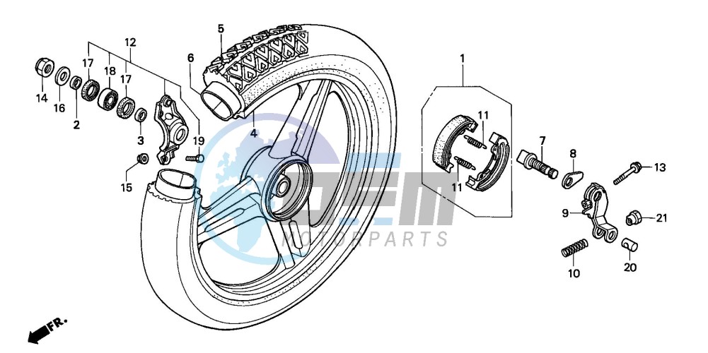 REAR WHEEL (SH75DP/DS)