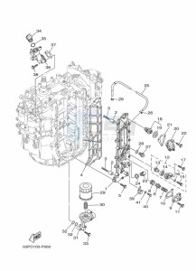 F150DETX drawing CYLINDER-AND-CRANKCASE-3