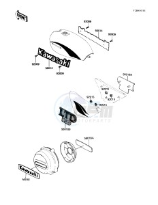 KZ 750 F [LTD SHAFT] (F1) [LTD SHAFT] drawing LABELS