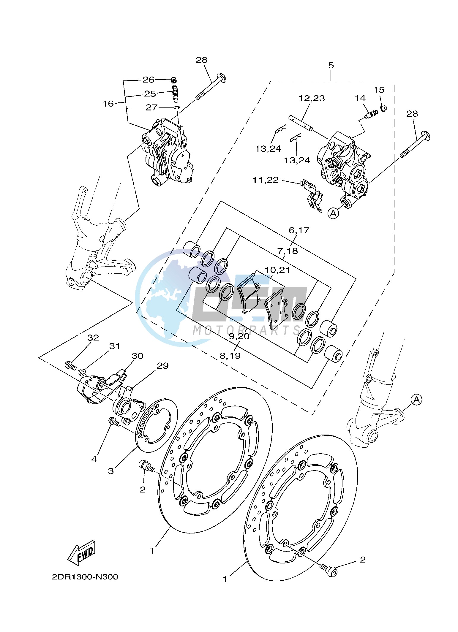 FRONT BRAKE CALIPER