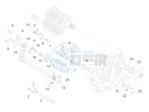 CAPONORD 1200 RALLY E3 ABS (NAFTA) drawing Gear box / Selector / Shift cam