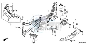 VFR1200XD CrossTourer - VFR1200X Dual Clutch 2ED - (2ED) drawing LOWER COWL