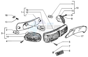 NRG 50 MC3 DD drawing Rear tail lamp