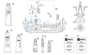 RS 125 (eng. 123cc) drawing Repairing tools II