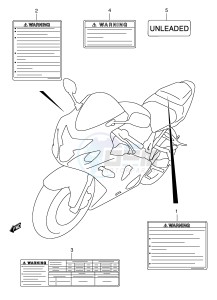 GSX-R750 (E2) drawing LABEL