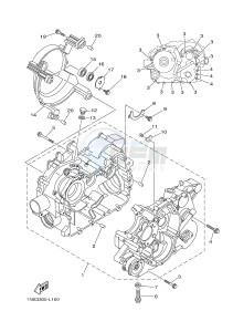 YFM350FWA YFM35FGD GRIZZLY 350 4WD (1NS8 1NS9) drawing CRANKCASE