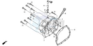 CG125ES drawing RIGHT CRANKCASE COVER