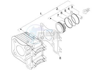 Liberty 100 4T (Vietnam) Vietnam drawing Cylinder-piston-wrist pin unit