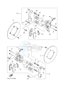 YXM700ES YXM700PSE VIKING EPS SPECIAL EDITION (1XP7) drawing REAR BRAKE CALIPER