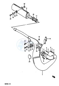 RM250 1988 drawing MUFFLER