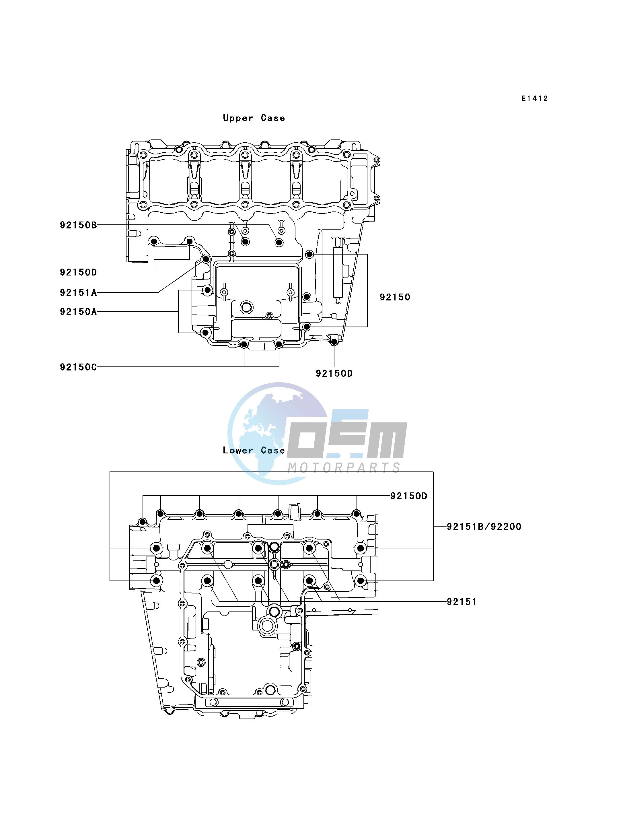 CRANKCASE BOLT PATTERN